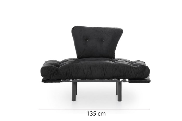 Atelier Del Sofa Nitta Single - Sillón de orejas Negro Atelier Del Sofa Nitta Single - Sillón de orejas Negro